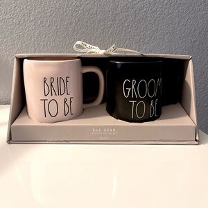 Rae Dunn Bride and Groom Mug set